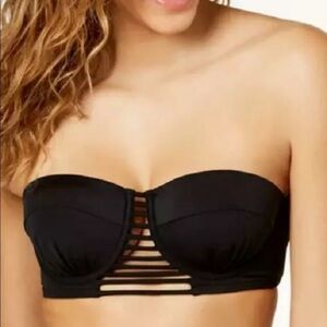 SUNDAZED Abigail Underwire Bandeau Bikini Swim Top